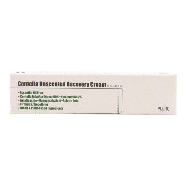 PURITO CENTELLA UNSCENTED RECOVERY veido kremas, 50 ml