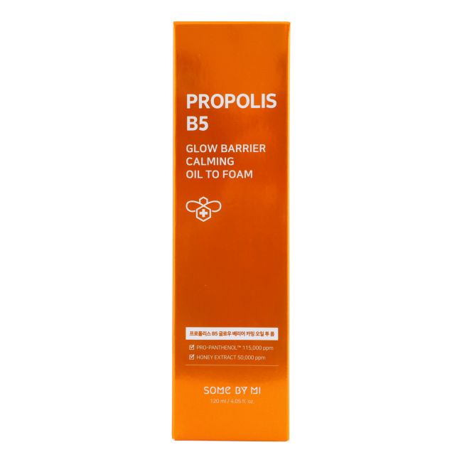 SOME BY MI PROPOLIS B5 GLOW BARRIER CALMING valomasis veido aliejus putos, 120 ml