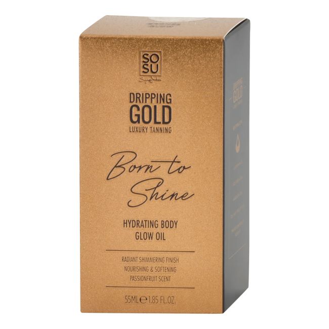 DRIPPING GOLD BORN TO SHINE HYDRATING GLOW kūno aliejus, 55 ml