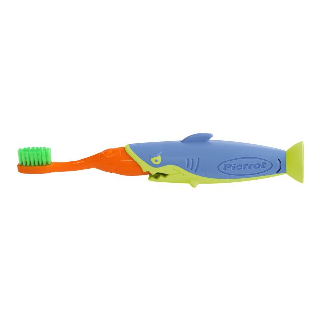 PIERROT SOFT SHARKY vaikiškas dantų šepetėlis