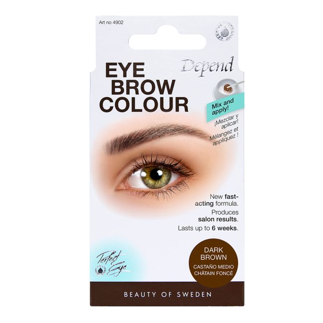 DEPEND DARK BROWN antakių dažymo rinkinys
