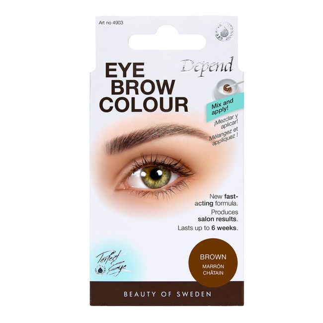 DEPEND DARK BROWN antakių dažymo rinkinys