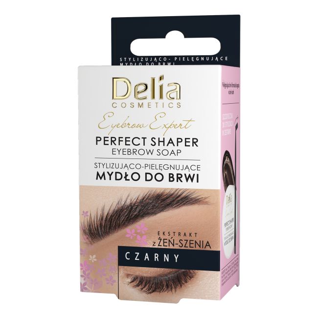 DELIA COSMETICS PERFECT SHAPER juodos spalvos antakių formavimo muilas, 10 ml