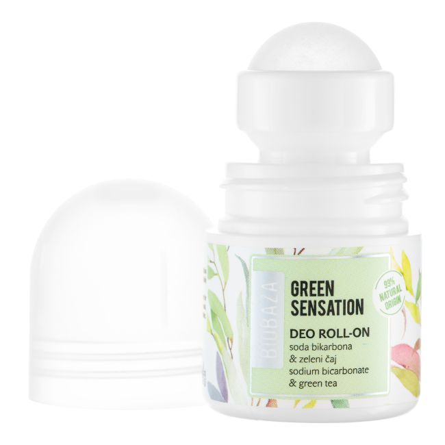 BIOBAZA GREEN SENSATION rutulinis dezodorantas, 20 ml