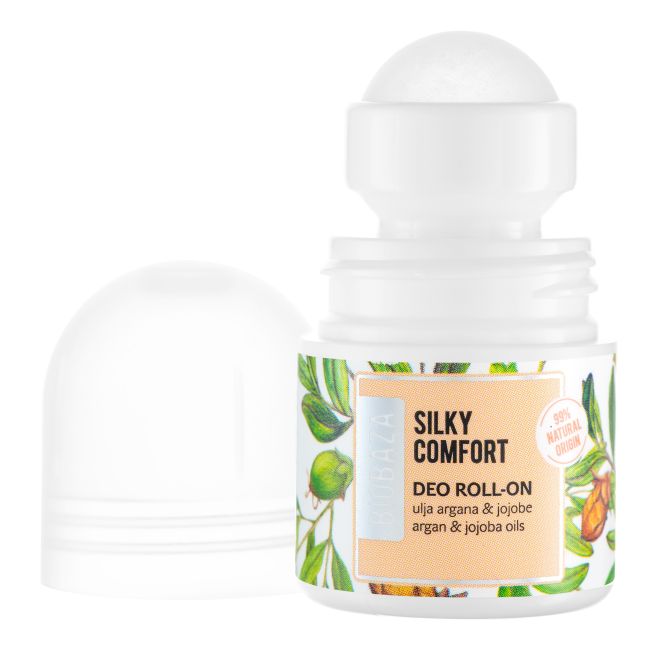 BIOBAZA SILKY COMFORT rutulinis dezodorantas, 20 ml