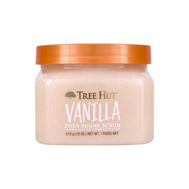 TREE HUT VANILLA SHEA SUGAR kūno šveitiklis, 510 g