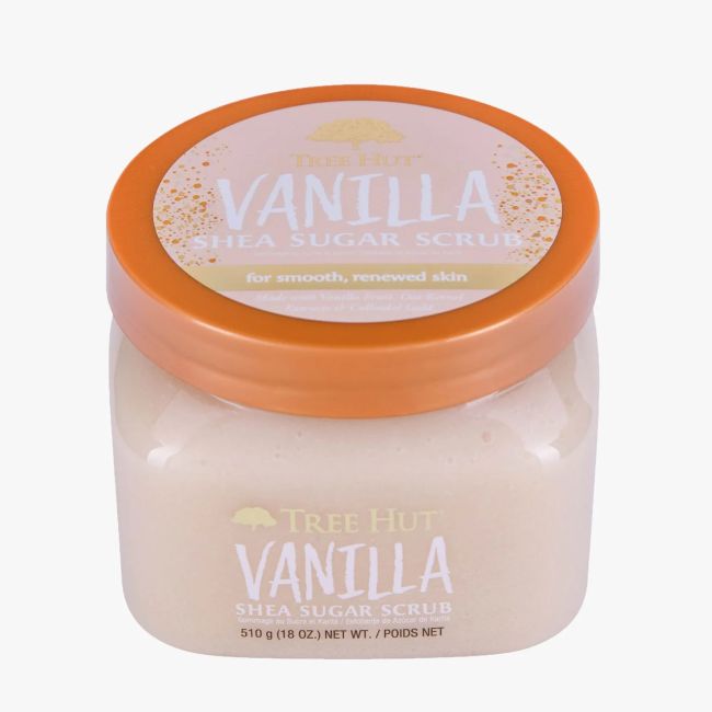TREE HUT VANILLA SHEA SUGAR kūno šveitiklis, 510 g