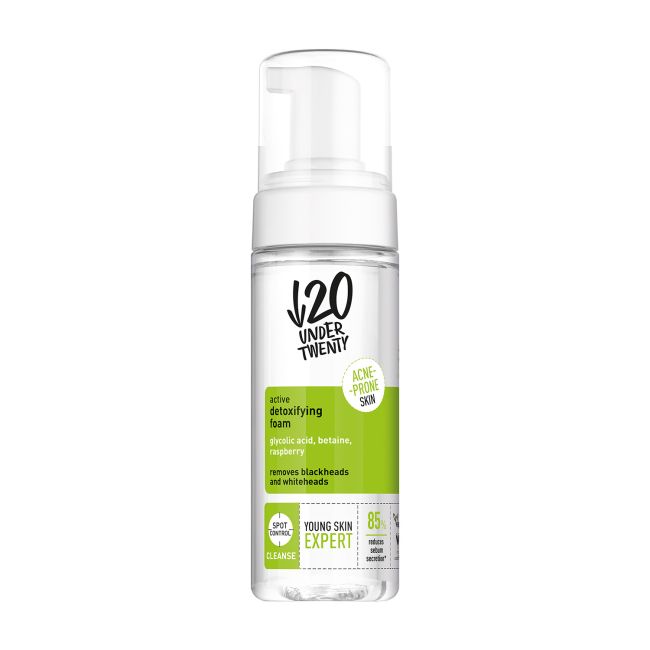 UNDER TWENTY ACTIVE DETOXIFYING valomosios veido putos, 150 ml