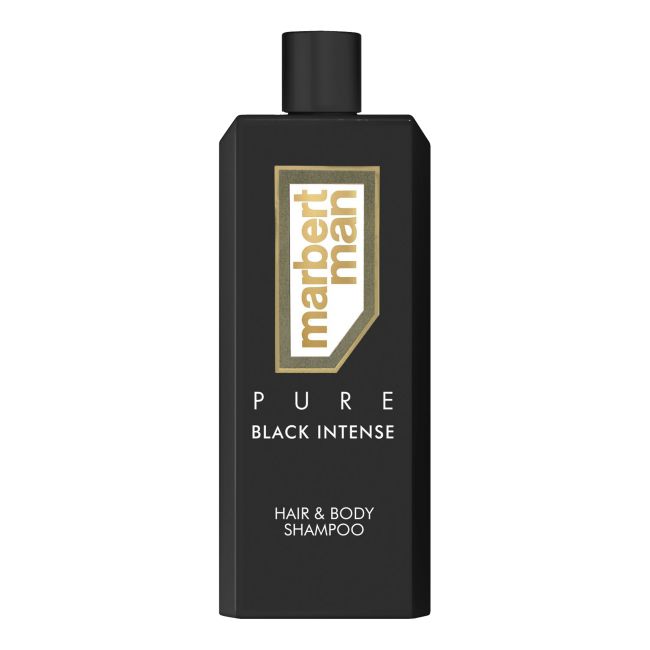 MARBERT MAN PURE BLACK INTENSE plaukų šampūnas ir kūno prausiklis, 400 ml
