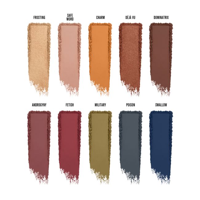JEFFREE STAR COSMETICS ANDROGYNY akių vokų šešėlių paletė, 10 x 2,52 g