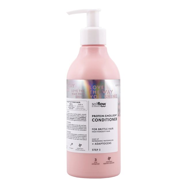 SO! FLOW PROTEIN-EMOLLIENT FOR BRITTLE plaukų kondicionierius, 400 ml