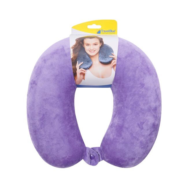 TRAVEL BLUE MEMORY FOAM PURPLE kelioninė kaklo pagalvėlė