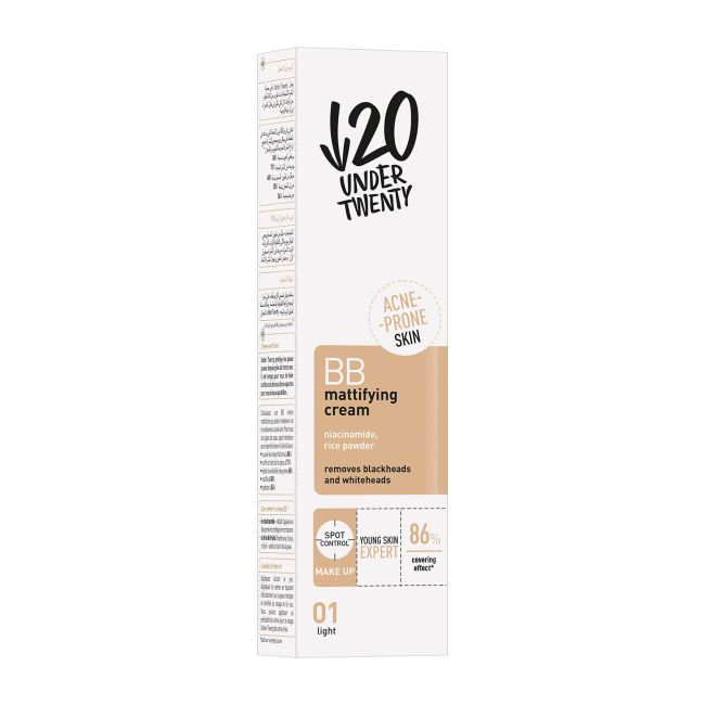 UNDER TWENTY BB MATTIFYING veido kremas, 60 ml