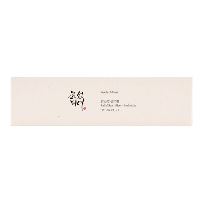 BEAUTY OF JOSEON RELIEF SUN RICE + PROBIOTICS SPF50+ PA apsauginis kremas nuo saulės, 50 ml