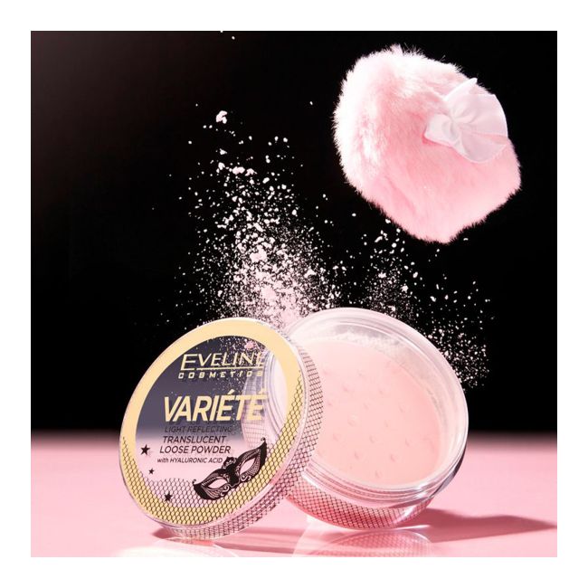 EVELINE VARIETE LIGHT REFLECTING TRANSLUCENT LOOSE birioji pudra, 6 g