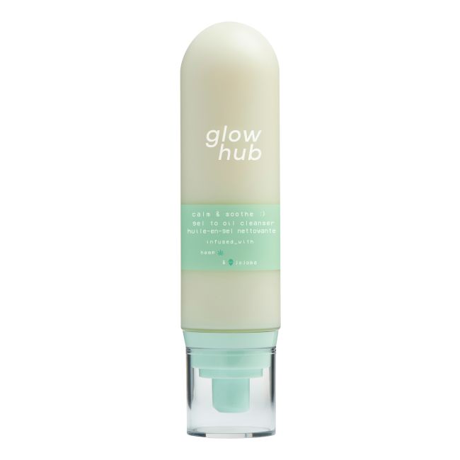 GLOW HUB CALM & SOOTHE GEL TO OIL veido odos valiklis, 120 ml