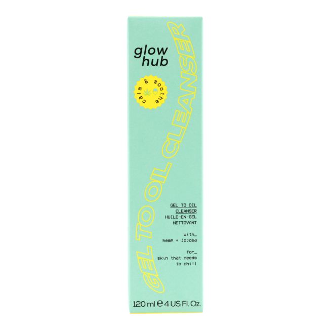 GLOW HUB CALM & SOOTHE GEL TO OIL veido odos valiklis, 120 ml