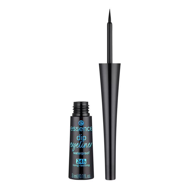 ESSENCE DIP vandeniui atsparus akių kontūro skystis su plunksnele, 3 ml