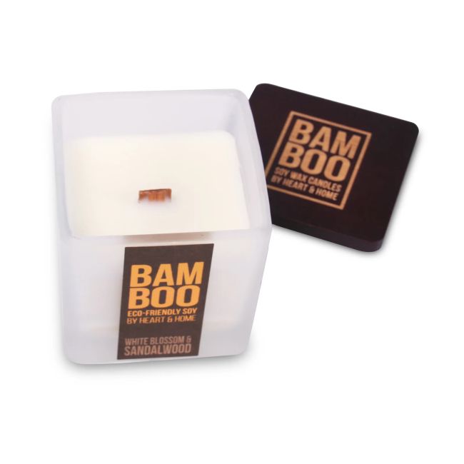 BAMBOO WHITE BLOSSOM SANDALWOOD aromatinė žvakė, 80 g