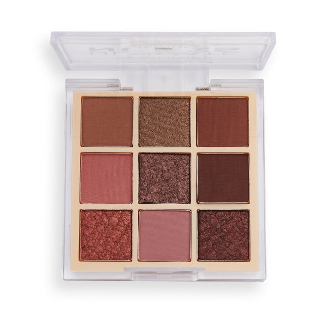 MAKEUP REVOLUTION ULTIMATE NUDES akių vokų šešėlių paletė, 9 x 0.9 g