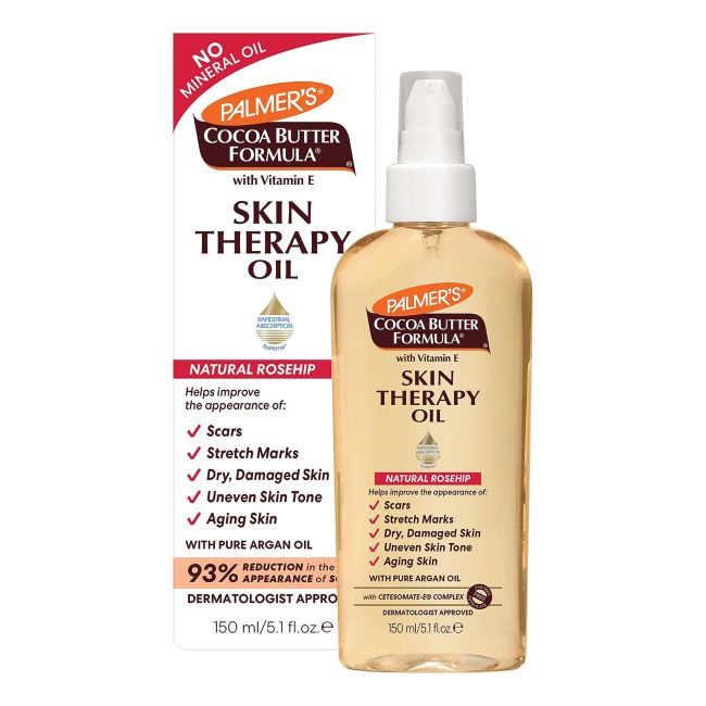 PALMER'S COCOA BUTTER FORMULA SKIN THERAPY kūno ir veido aliejus, 150 ml