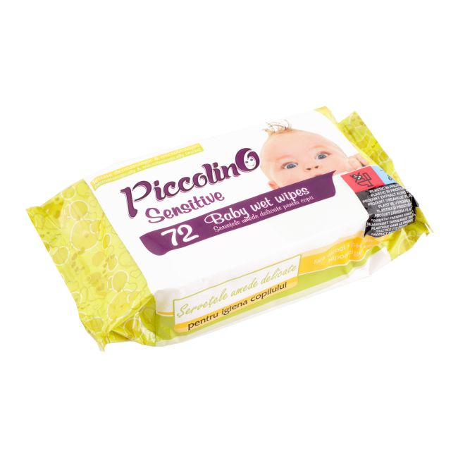 PICCOLINO BABY OLIVE SENSITIVE drėgnos servetėlės (72 vnt.)