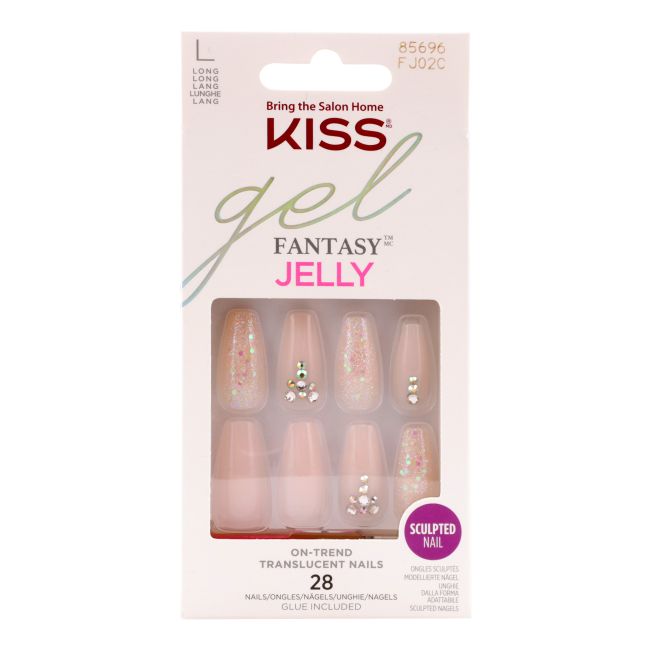 KISS GEL FANTASY priklijuojami dirbtiniai nagai (28 vnt.)