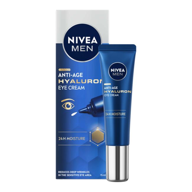 NIVEA MEN ANTI-AGE HYALURON paakių kremas, 15 ml