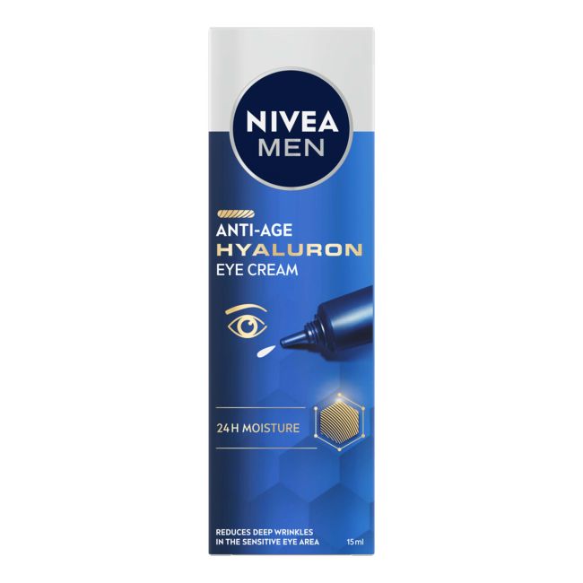 NIVEA MEN ANTI-AGE HYALURON paakių kremas, 15 ml