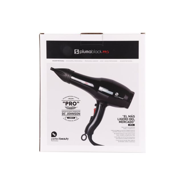 PERFECT BEAUTY  PROFESSIONAL PLUMA BLACK.PRO plaukų džiovintuvas