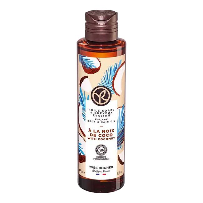 YVES ROCHER COCONUT kūno ir plaukų aliejus, 100 ml