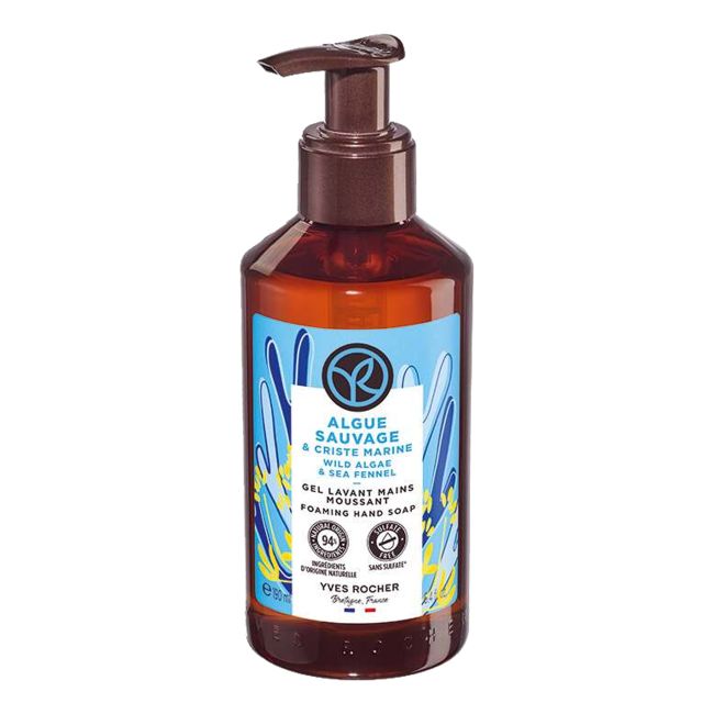 YVES ROCHER WILD ALGAE & SEA FENNEL skystas rankų muilas, 190 ml