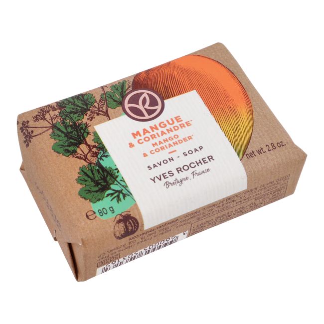 YVES ROCHER MANGO & CORIANDRE tualetinis muilas, 80 g
