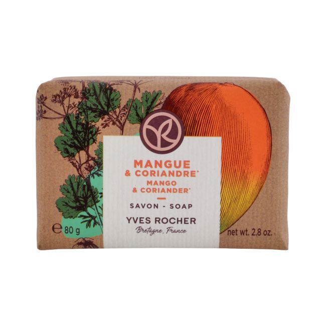 YVES ROCHER MANGO & CORIANDRE tualetinis muilas, 80 g