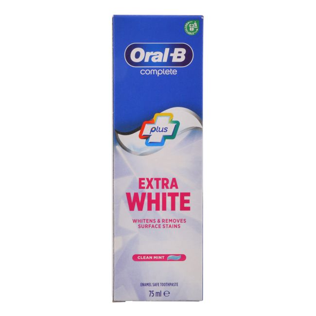 ORAL-B COMPLETE PLUS EXTRA WHITE dantų pasta, 75 ml