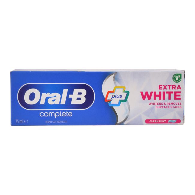ORAL-B COMPLETE PLUS EXTRA WHITE dantų pasta, 75 ml