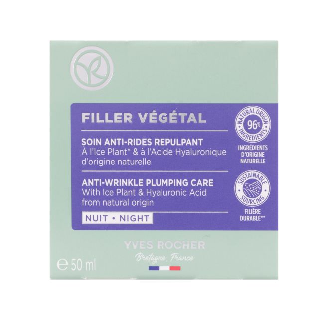 YVES ROCHER ANTI-WRINKLE PLUMPING CARE naktinis veido kremas, 50 ml