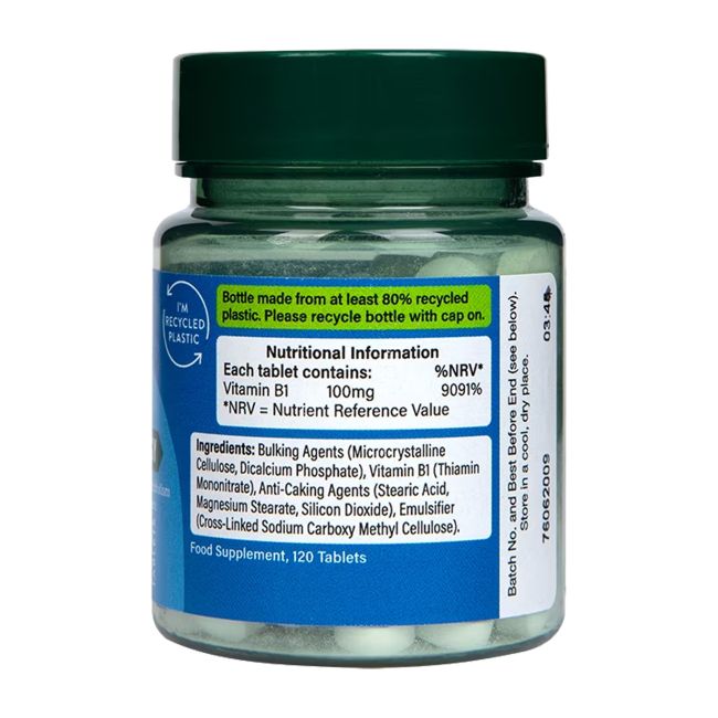 H&B Vitaminas B1 (Tiaminas) 100 MG, 120 tablečių
