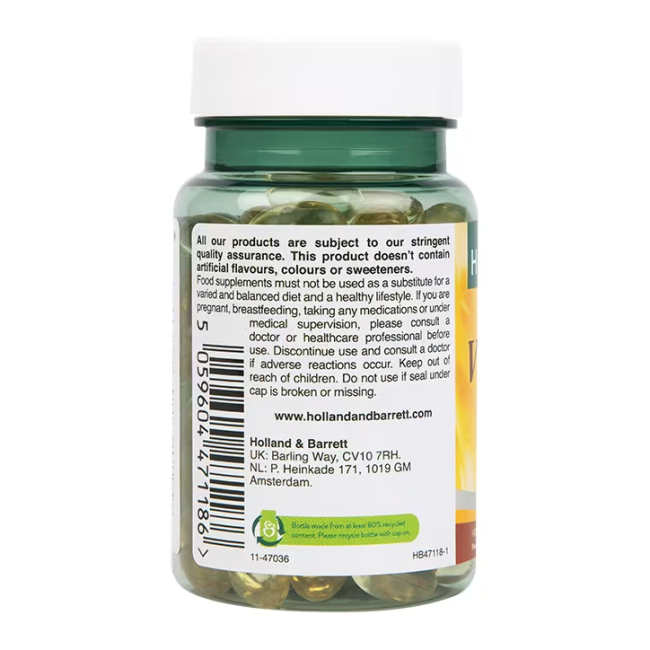 H&B Vitaminas E 400 TV, 90 kapsulių