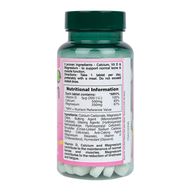 H&B Kalcis + magnis ir vitaminas D, 60 tablečių
