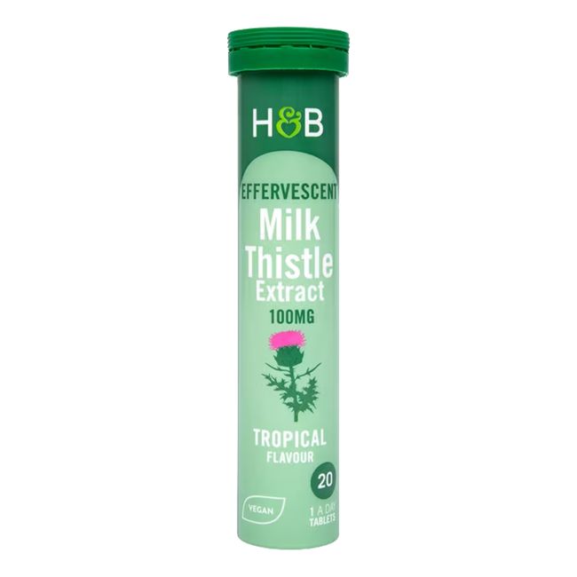 H&B Margainių ekstraktas 100 MGs 20 šnypščiųjų tablečių