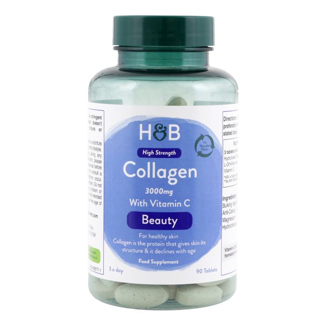 H&B HIGH STRENGTH Kolagenas 3000 MG, 90 tablečių