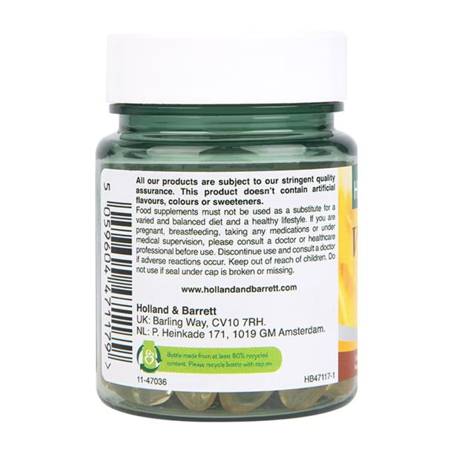 H&B Vitaminas E 400 TV, 30 kapsulių