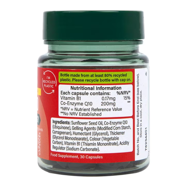 H&B SUPER STRENGTH Kofermentas Q10 200 MG, 30 kapsulių