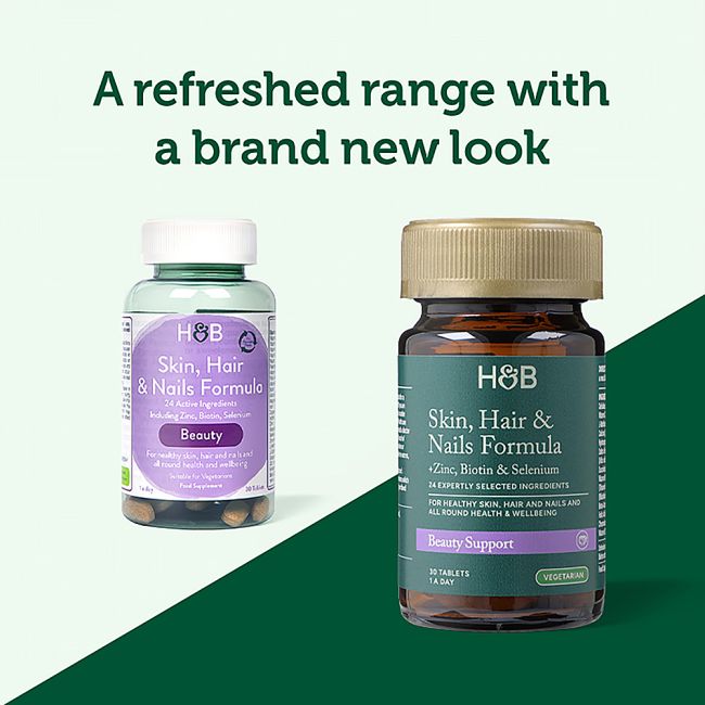 H&B Vitaminai odai, plaukams ir nagams, 30 tablečių