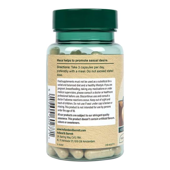 H&B MACA 1500 MG, 90 kapsulių