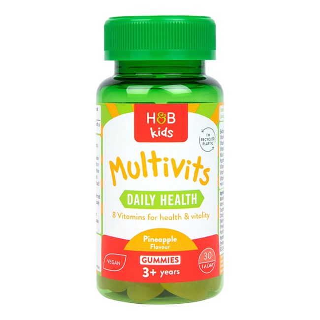 H&B Vaikams multivitaminai, 30 guminukų