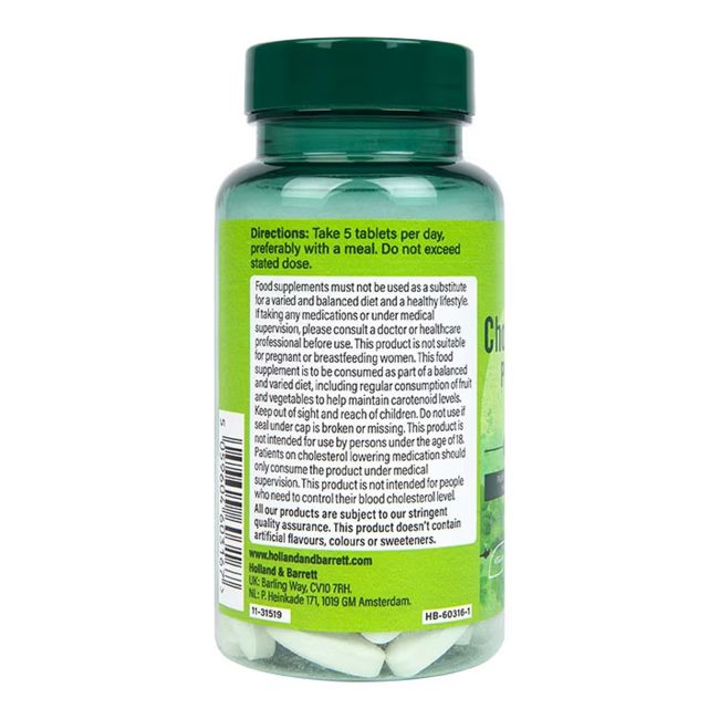 H&B CHOLESTAGUARD augaliniai steroliai 2000 mg, 60 tablečių