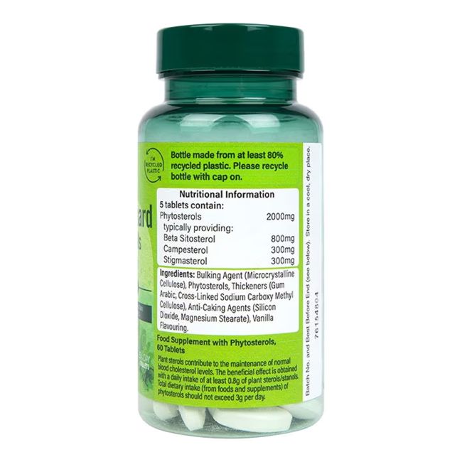 H&B CHOLESTAGUARD augaliniai steroliai 2000 mg, 60 tablečių
