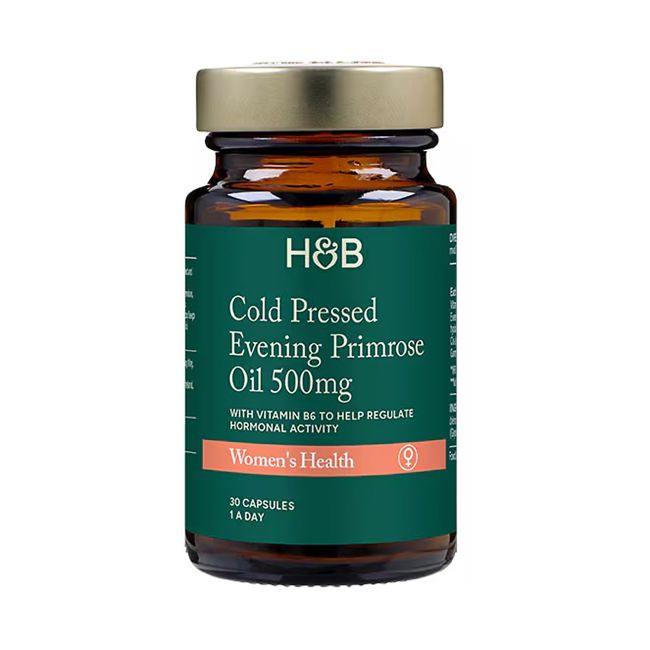 H&B šalto spaudimo nakvišų aliejus 500 MG, 30 kapsulių